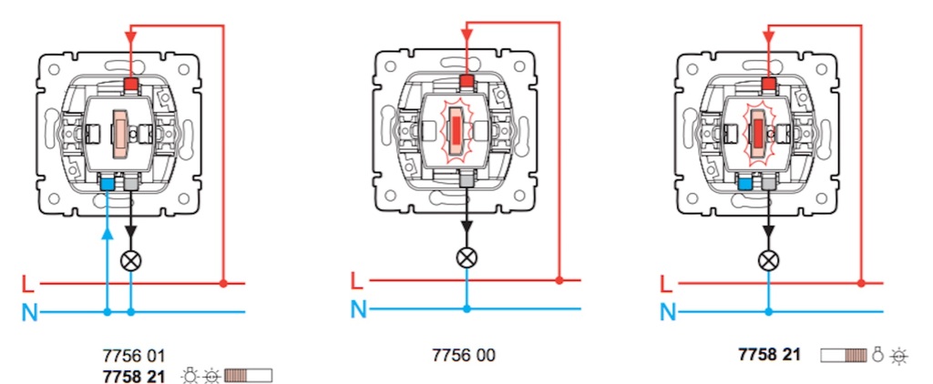 Legrand схема подключения выключателя с подсветкой legrand